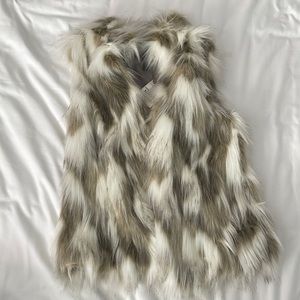 Faux fur vest. NWT